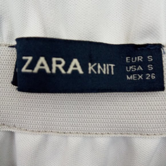 ZARA Metallic Vegan Leather Elastic Mini Skirt S - Picture 11 of 12